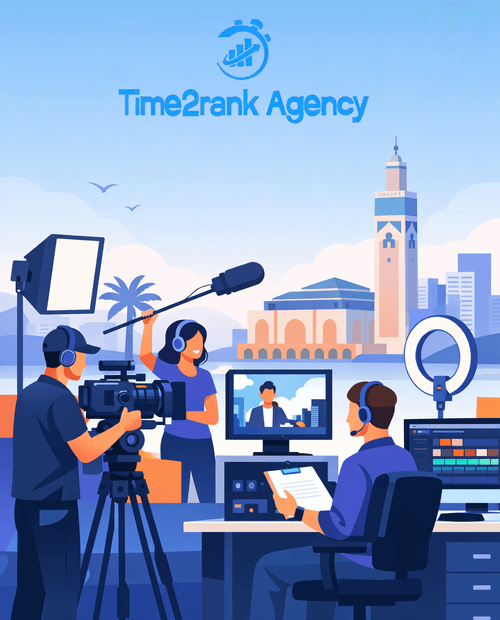 Agence de production vidéo professionnelle à Casablanca - Time2rank