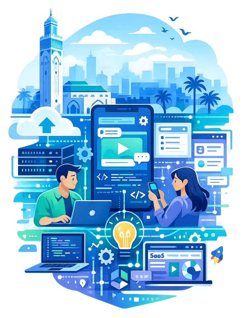 Ingénierie logicielle et développement d'applications mobiles et SaaS à Casablanca par Time2rank.