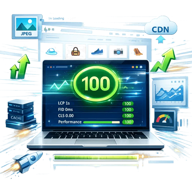 Optimisation des Core Web Vitals Shopify pour un score Lighthouse 100 et un chargement instantané