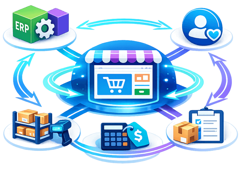 Synchronisation site e-commerce et ERP Sage Odoo : flux de stocks et commandes