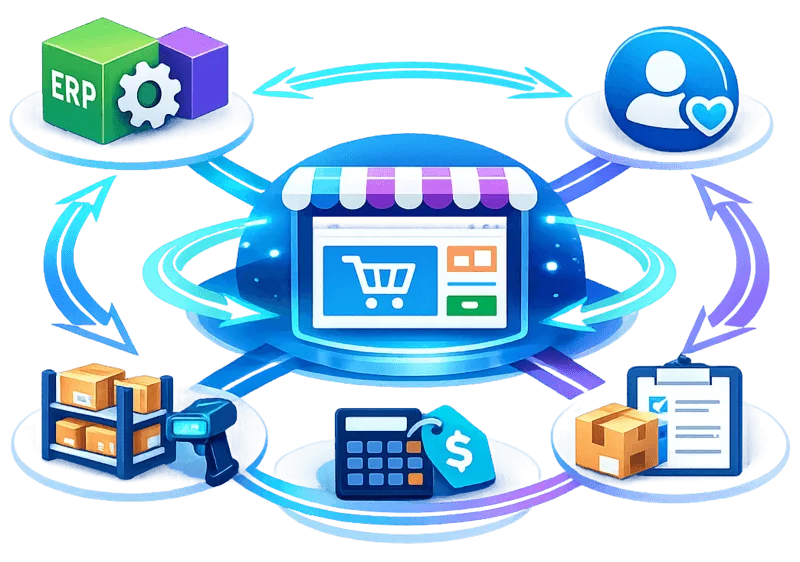 Synchronisation site e-commerce et ERP Sage Odoo : flux de stocks et commandes