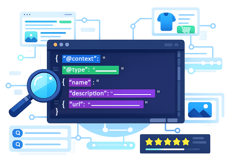 Implémentation de données structurées et SEO technique pour applications métiers