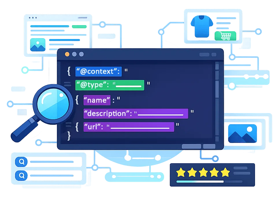 Implémentation de données structurées et SEO technique pour applications métiers